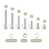 imageMr Pen Nuts and Bolts Assortment Kit 370 pcs Stainless Steel M4 Screws 7 Sizes 630mmButton Head Socket Cap Screws Assorted Nuts and Bolts Nut Bolt and Washer Assortment Bolt and Nut Assortment