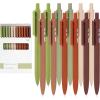 imageMr Pen Retractable Gel Pens 12 Pack Black Ink Dark Earthy Color Barrel Gel Pens Gel Pens Fine Point 05mm Retractable Pens Cute Pens Gel Ink Pens Aesthetic Pens for Journaling Fine Tip Pens