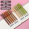 imageMr Pen Retractable Gel Pens 12 Pack Black Ink Dark Earthy Color Barrel Gel Pens Gel Pens Fine Point 05mm Retractable Pens Cute Pens Gel Ink Pens Aesthetic Pens for Journaling Fine Tip Pens