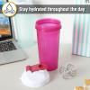 imageMr Pen Shaker Bottles for Protein Mixes 28 oz 4 Pack Colorful Protein Shaker Bottle with Wire Whisk Ball Mixer BottleBlack  Purple  Pink  Mint