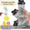 imageMr Pen Shaker Bottles for Protein Mixes 28 oz 4 Pack Colorful Protein Shaker Bottle with Wire Whisk Ball Mixer BottleClear 1