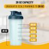imageMr Pen Shaker Bottles for Protein Mixes 28 oz 4 Pack Colorful Protein Shaker Bottle with Wire Whisk Ball Mixer BottleClear