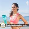 imageMr Pen Shaker Bottles for Protein Mixes 28 oz 4 Pack Colorful Protein Shaker Bottle with Wire Whisk Ball Mixer BottleLight Blue