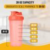 imageMr Pen Shaker Bottles for Protein Mixes 28 oz 4 Pack Colorful Protein Shaker Bottle with Wire Whisk Ball Mixer BottleLight Pink