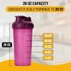 imageMr Pen Shaker Bottles for Protein Mixes 28 oz 4 Pack Colorful Protein Shaker Bottle with Wire Whisk Ball Mixer BottlePurple
