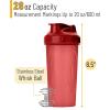 imageMr Pen Shaker Bottles for Protein Mixes 28 oz 4 Pack Colorful Protein Shaker Bottle with Wire Whisk Ball Mixer BottleRed