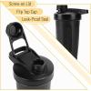 imageMr Pen Shaker Bottles for Protein Mixes with Twist Cap 28 oz Black Protein Shaker Bottle with Wire Whisk Ball Shaker Cup Mixer BottleBlack