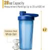 imageMr Pen Shaker Bottles for Protein Mixes with Twist Cap 28 oz Black Protein Shaker Bottle with Wire Whisk Ball Shaker Cup Mixer BottleBlue