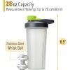 imageMr Pen Shaker Bottles for Protein Mixes with Twist Cap 28 oz Black Protein Shaker Bottle with Wire Whisk Ball Shaker Cup Mixer BottleGrayGreen