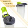imageMr Pen Shaker Bottles for Protein Mixes with Twist Cap 28 oz Black Protein Shaker Bottle with Wire Whisk Ball Shaker Cup Mixer BottleGrayGreen