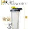 imageMr Pen Shaker Bottles for Protein Mixes with Twist Cap 28 oz Black Protein Shaker Bottle with Wire Whisk Ball Shaker Cup Mixer BottleGrayYellow