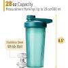 imageMr Pen Shaker Bottles for Protein Mixes with Twist Cap 28 oz Black Protein Shaker Bottle with Wire Whisk Ball Shaker Cup Mixer BottleLight Blue