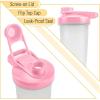 imageMr Pen Shaker Bottles for Protein Mixes with Twist Cap 28 oz Black Protein Shaker Bottle with Wire Whisk Ball Shaker Cup Mixer BottlePink
