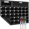 imageMr Pen Dry Erase Calendar for Fridge Magnetic 147 x 118quot Magnetic Calendar with 4 Dry Erase Markers Magnetic Calendar for Fridge Magnetic Whiteboard Calendar Dry Erase Fridge CalendarBlack