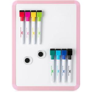 imageMr Pen Dry Erase Board 125quot x 95quot with 8 Dry Erase Markers and 2 Board Magnets White Board Dry Erase Magnetic Dry Erase Board Small White Board Small Dry Erase Board for WallPink