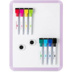 imageMr Pen Dry Erase Board 125quot x 95quot with 8 Dry Erase Markers and 2 Board Magnets White Board Dry Erase Magnetic Dry Erase Board Small White Board Small Dry Erase Board for WallPurple