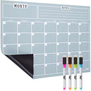 imageMr Pen Dry Erase Calendar for Fridge Magnetic 147 x 118quot Magnetic Calendar with 4 Dry Erase Markers Magnetic Calendar for Fridge Magnetic Whiteboard Calendar Dry Erase Fridge CalendarGray
