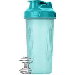 imageMr Pen Shaker Bottles for Protein Mixes 28 oz 4 Pack Colorful Protein Shaker Bottle with Wire Whisk Ball Mixer BottleLight Blue