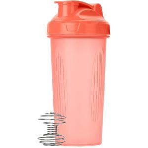 imageMr Pen Shaker Bottles for Protein Mixes 28 oz 4 Pack Colorful Protein Shaker Bottle with Wire Whisk Ball Mixer BottleLight Pink