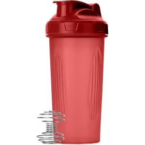 imageMr Pen Shaker Bottles for Protein Mixes 28 oz 4 Pack Colorful Protein Shaker Bottle with Wire Whisk Ball Mixer BottleRed