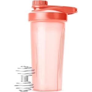 imageMr Pen Shaker Bottles for Protein Mixes with Twist Cap 28 oz Black Protein Shaker Bottle with Wire Whisk Ball Shaker Cup Mixer BottleCoral Pink