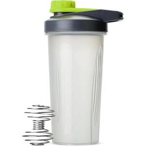 imageMr Pen Shaker Bottles for Protein Mixes with Twist Cap 28 oz Black Protein Shaker Bottle with Wire Whisk Ball Shaker Cup Mixer BottleGrayGreen