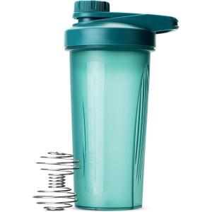imageMr Pen Shaker Bottles for Protein Mixes with Twist Cap 28 oz Black Protein Shaker Bottle with Wire Whisk Ball Shaker Cup Mixer BottleLight Blue