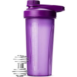 imageMr Pen Shaker Bottles for Protein Mixes with Twist Cap 28 oz Black Protein Shaker Bottle with Wire Whisk Ball Shaker Cup Mixer BottlePurple