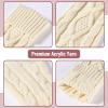 imageMr Pen Christmas Stockings 4 Pack 18quot Cable Knit StockingsCream