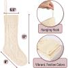 imageMr Pen Christmas Stockings 4 Pack 18quot Cable Knit StockingsCream