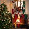 imageMr Pen Christmas Stockings 4 Pack 18quot Cable Knit StockingsGreen  Red  Cream