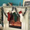 imageMr Pen Christmas Stockings 4 Pack 18quot Cable Knit StockingsGreen  Red  Cream