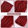 imageMr Pen Christmas Stockings 4 Pack 18quot Cable Knit StockingsGreen  Red  Cream