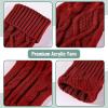 imageMr Pen Christmas Stockings 4 Pack 18quot Cable Knit StockingsRed  Cream  Green  Grey