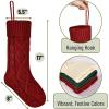imageMr Pen Christmas Stockings 4 Pack 18quot Cable Knit StockingsRed  Cream  Green