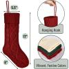 imageMr Pen Christmas Stockings 4 Pack 18quot Cable Knit StockingsRed  Cream  Green
