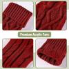 imageMr Pen Christmas Stockings 4 Pack 18quot Cable Knit StockingsRed  Cream  Green