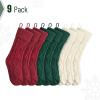 imageMr Pen Christmas Stockings 4 Pack 18quot Cable Knit StockingsRed  Cream  Green