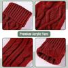 imageMr Pen Christmas Stockings 4 Pack 18quot Cable Knit StockingsRed  Cream  Green