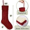imageMr Pen Christmas Stockings 4 Pack 18quot Cable Knit StockingsRed  Cream