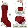 imageMr Pen Christmas Stockings 4 Pack 18quot Cable Knit StockingsRed