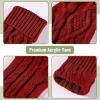 imageMr Pen Christmas Stockings 4 Pack 18quot Cable Knit StockingsRed