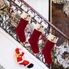 imageMr Pen Christmas Stockings 4 Pack 18quot Cable Knit StockingsRed and Cream With J