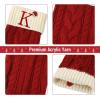 imageMr Pen Christmas Stockings 4 Pack 18quot Cable Knit StockingsRed and Cream with K