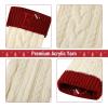 imageMr Pen Christmas Stockings with Initials 18quot Letter G Cream and Red Cable Knit Stockings for Christmas Cable Knit Christmas Stocking for Christmas Large Knit Stockings ChristmasCream and Red With K