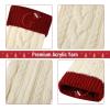 imageMr Pen Christmas Stockings with Initials 18quot Letter G Cream and Red Cable Knit Stockings for Christmas Cable Knit Christmas Stocking for Christmas Large Knit Stockings ChristmasCream and Red With G