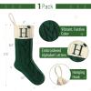 imageMr Pen Christmas Stockings with Initials 18quot Letter G Cream and Red Cable Knit Stockings for Christmas Cable Knit Christmas Stocking for Christmas Large Knit Stockings ChristmasGreen and Cream With H