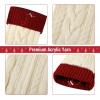 imageMr Pen Christmas Stockings with Initials 18quot Letter G Cream and Red Cable Knit Stockings for Christmas Cable Knit Christmas Stocking for Christmas Large Knit Stockings ChristmasCream and Red With J