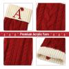 imageMr Pen Christmas Stockings with Initials 18quot Letter H Green and Cream Cable Knit Stockings for Christmas Cable Knit Christmas Stocking for Christmas Large Knit Stockings ChristmasRed and Cream With a