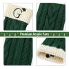 imageMr Pen Christmas Stockings with Initials 18quot Letter H Green and Cream Cable Knit Stockings for Christmas Cable Knit Christmas Stocking for Christmas Large Knit Stockings ChristmasGreen and Cream With G